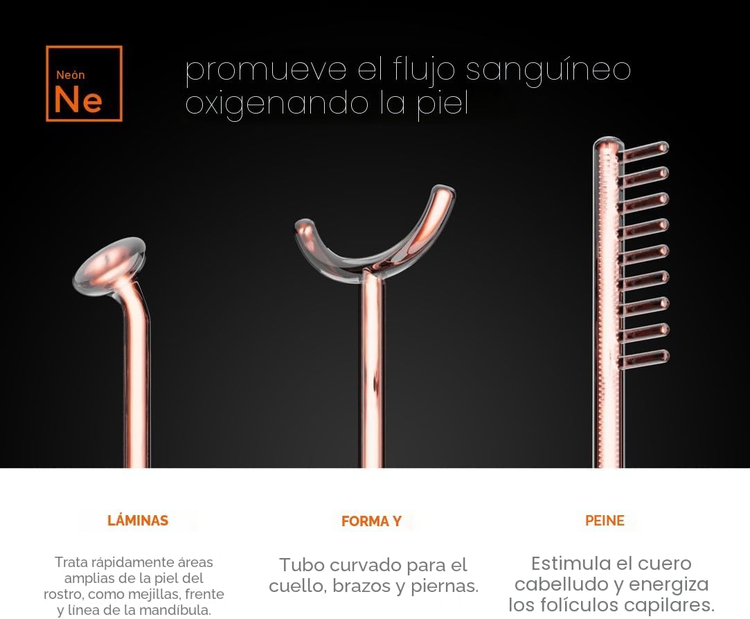 NuDerma - Varita de terapia profesional para la piel - Máquina port...