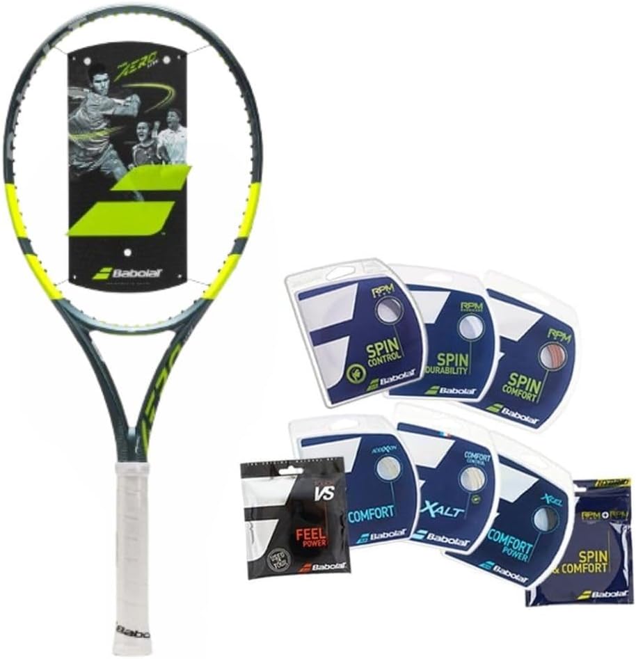 Babolat Raqueta de tenis Pure Aero Lite (9ª generación) ensartada c...