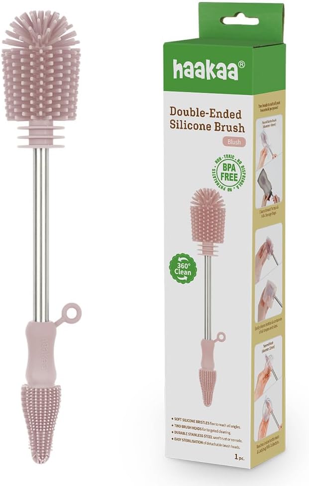 Haakaa Kit de Cepillos de Limpieza de Silicona \u2013 Cepillos de L...