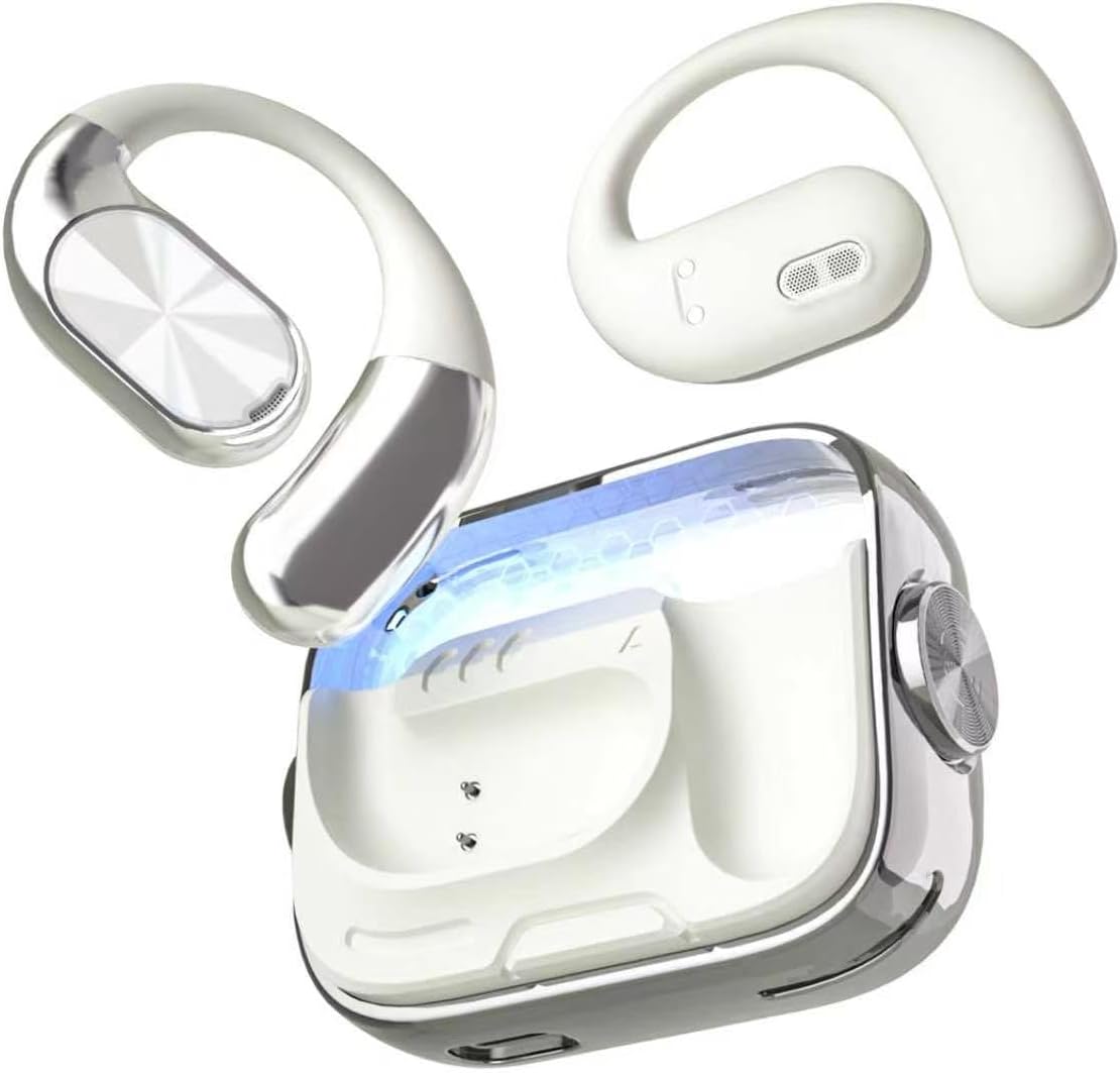 eDepot Auriculares abiertos, auriculares inalámbricos Bluetooth 6.0...