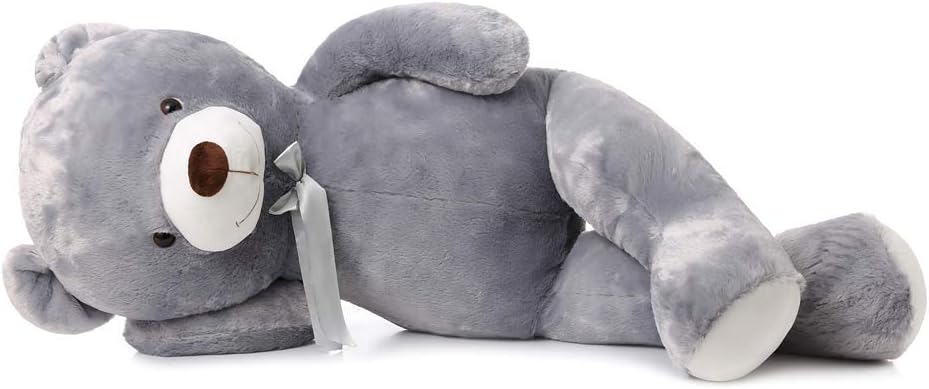 MaoGoLan Oso de peluche color gris gigante de 47 pulgadas y 4 pies,...