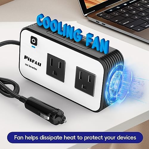 Inversor de corriente para automóvil de 200 W, PiSFAU DC de 12 V a...