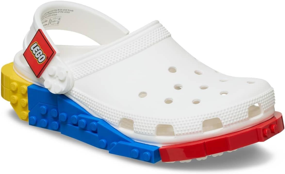 Crocs Zuecos clásicos unisex para adultos, con sistema LEGO para mu...