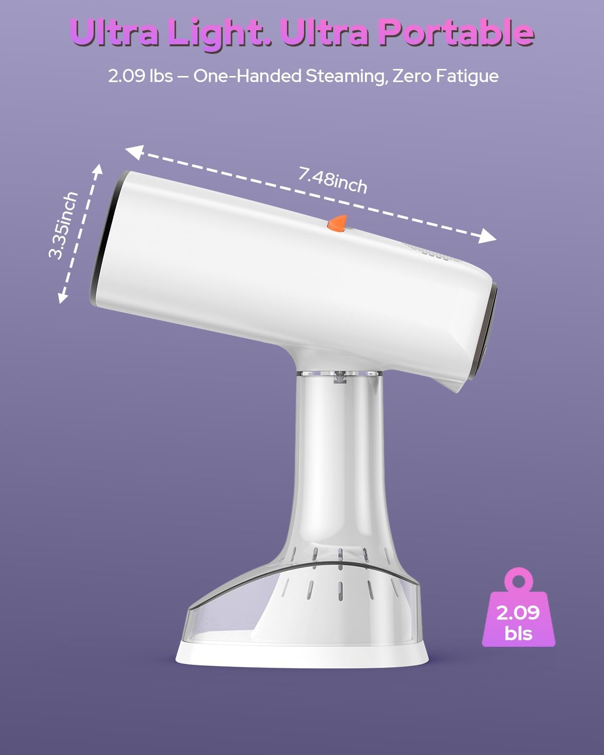 Vaporizador de mano para ropa, succión de 3 niveles, calentamiento,...