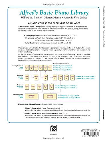 Libro Sagrado del Curso Básico de Piano para Adultos de Alfred, Bk 2