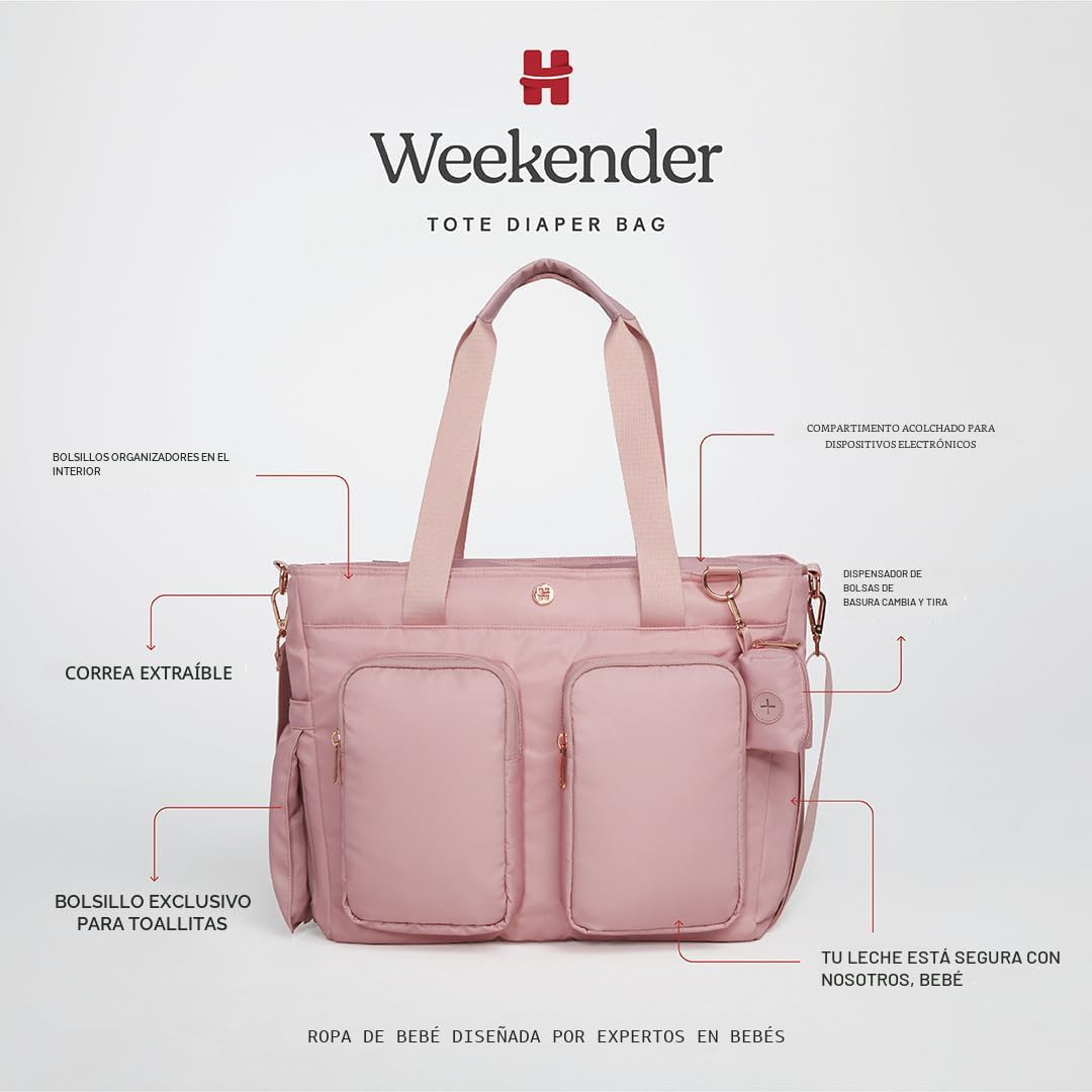 Bolso tote para pañales Huggies Signature Hug Weekender