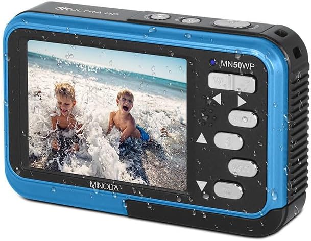 Minolta Duo MN50WP Cámara subacuática de 48MP, video 5K, zoom 16X (...