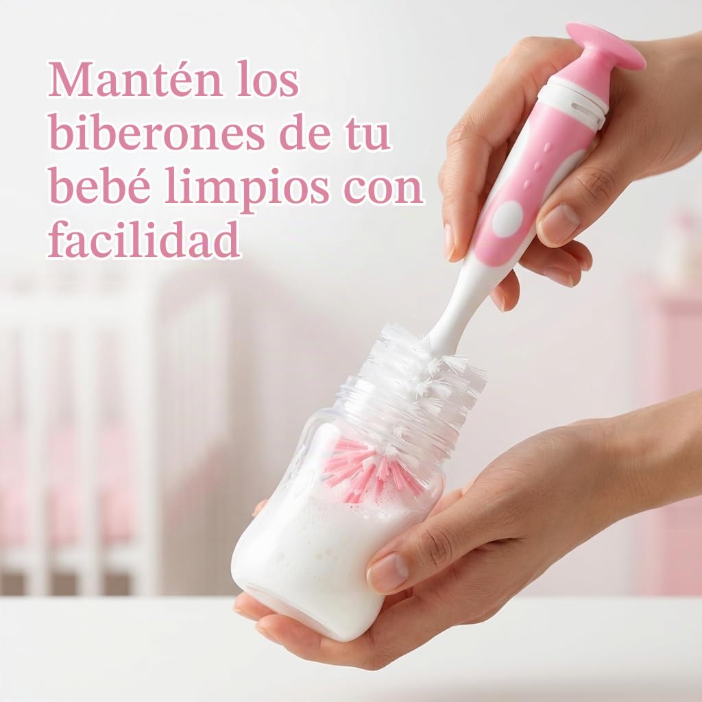 Juego de cepillos para biberones 4 en 1 de Ariseno, incluye cepillo...