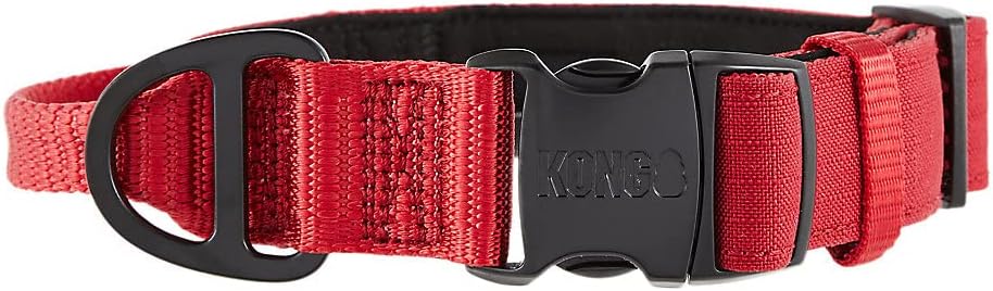 KONG Collar para perro ultra duradero con asa acolchada cómoda (Gra...