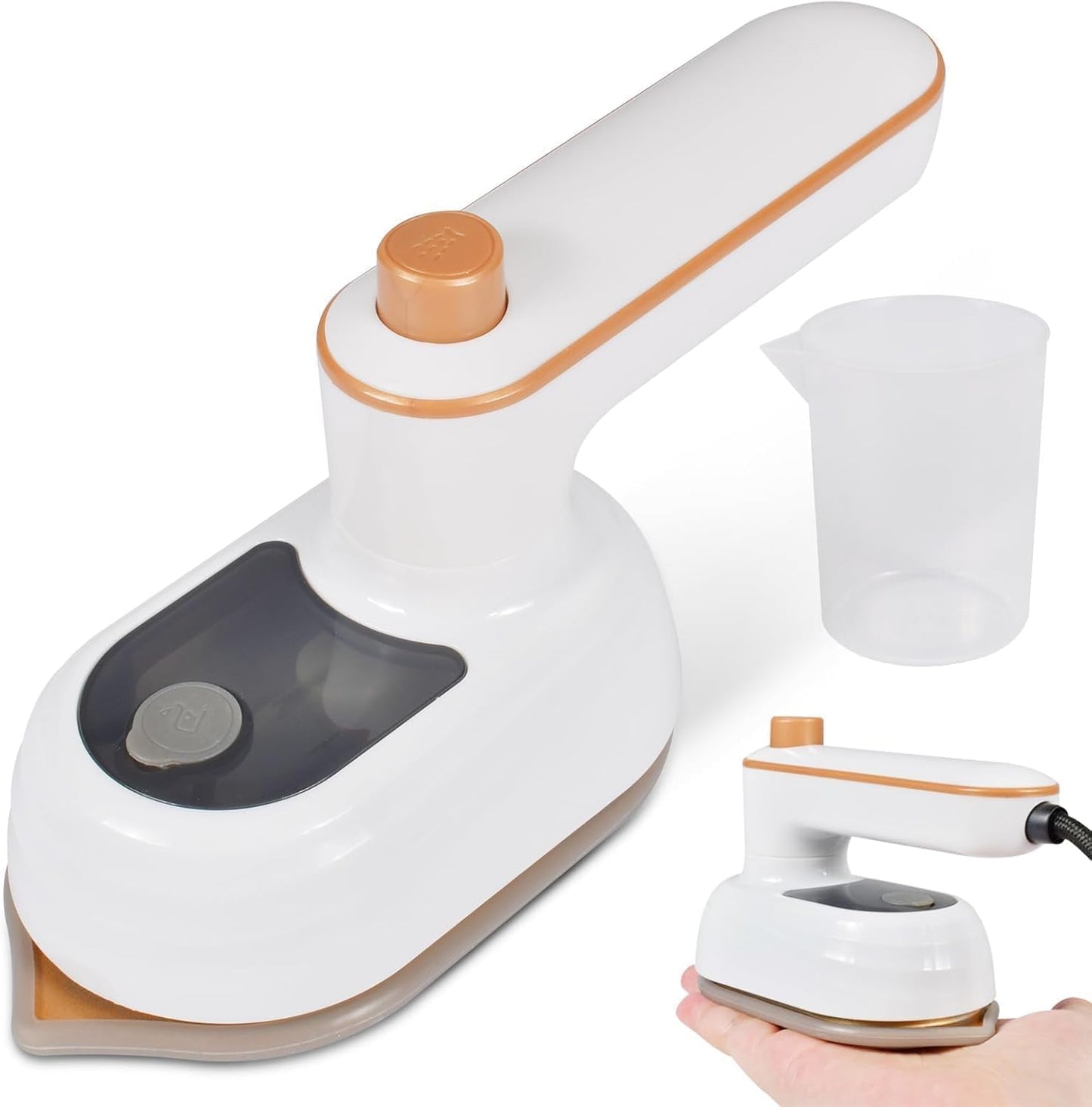 Plancha de viaje para ropa, mini máquina de planchar de mano se pue...