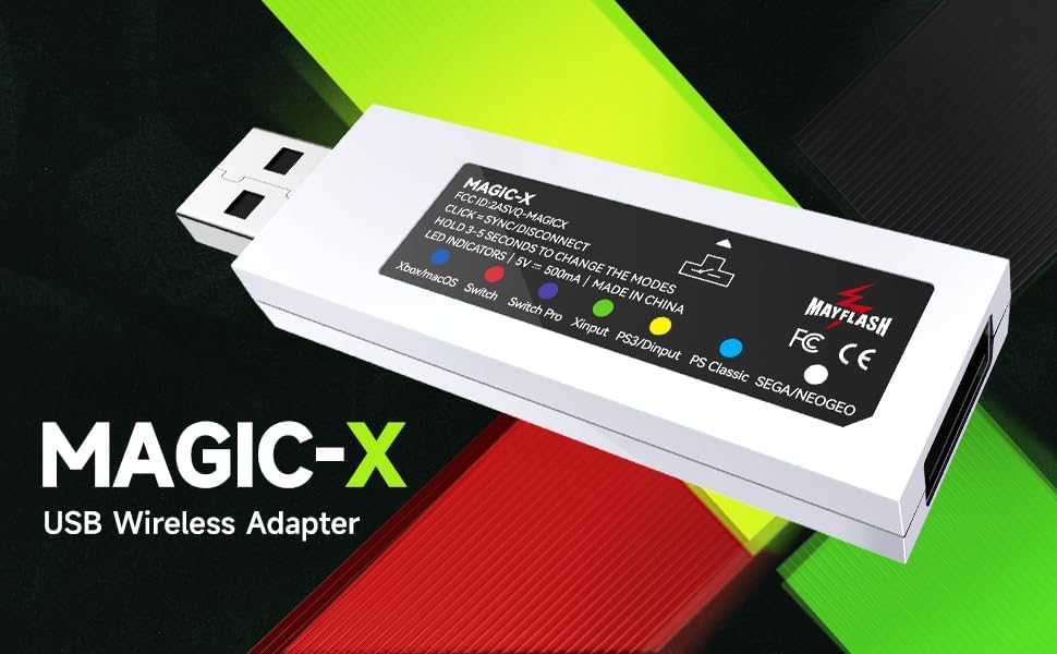 MAYFLASH Magic-X - Adaptador inalámbrico Bluetooth USB para Xbox Se...