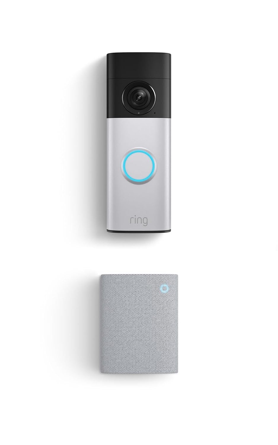 Videotimbre inalámbrico Ring Plus (modelo más reciente, níquel plat...