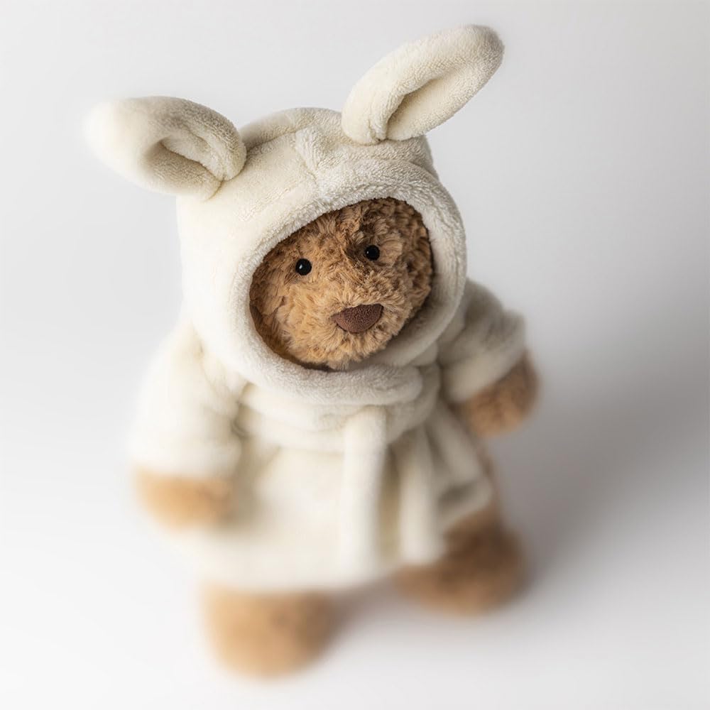 Jellycat Oso Bartholomew con Albornoz Peluche, 10 pulgadas - Oso de...