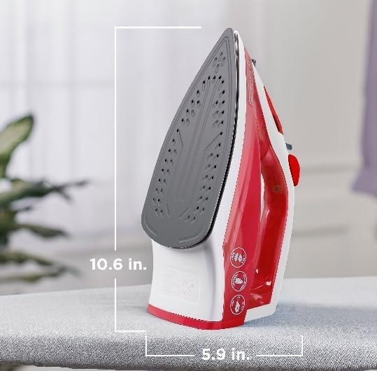 BLACK+DECKER Plancha compacta de control variable, suela antiadhere...