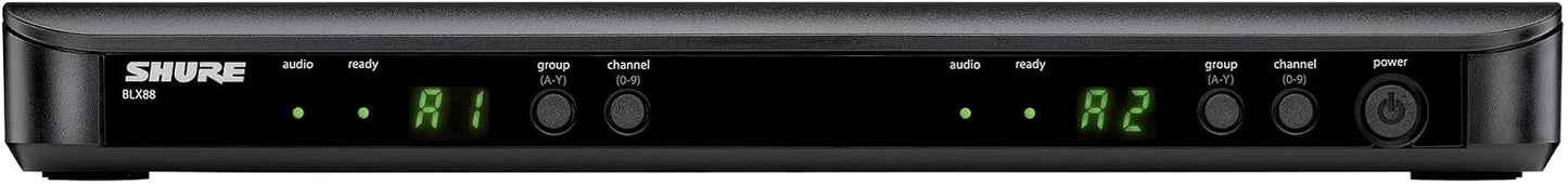 Sistema de micrófono inalámbrico Shure BLX188\/CVL - Vida de baterí...