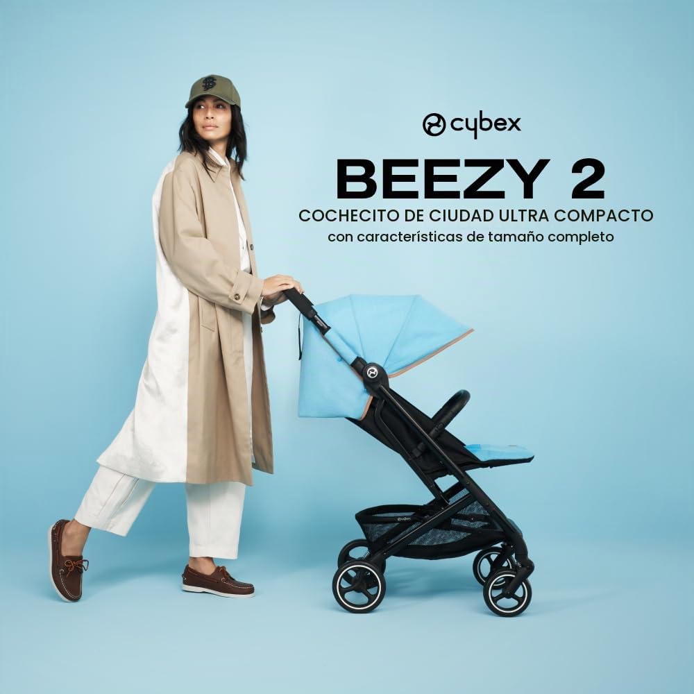 Cybex Beezy 2 - Cochecito de viaje compacto y ligero, color azul os...