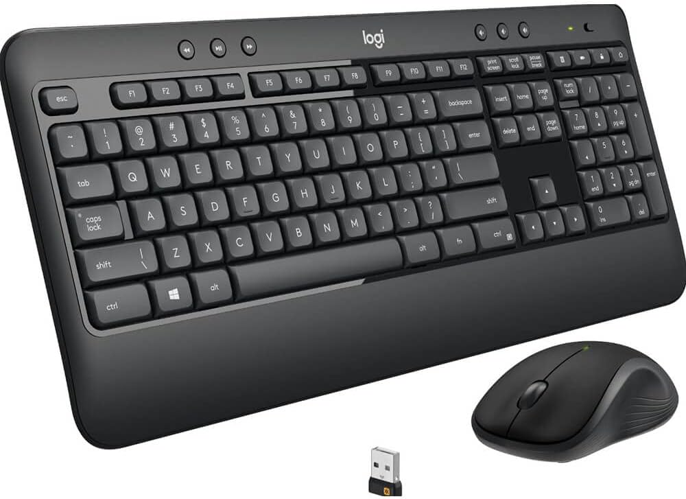 Logitech MK540 Juego de teclado y mouse inalámbricos avanzados de 2...