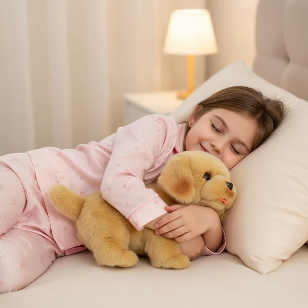 CU-MATE Juguete electrónico para perro que camina, cachorro interac...