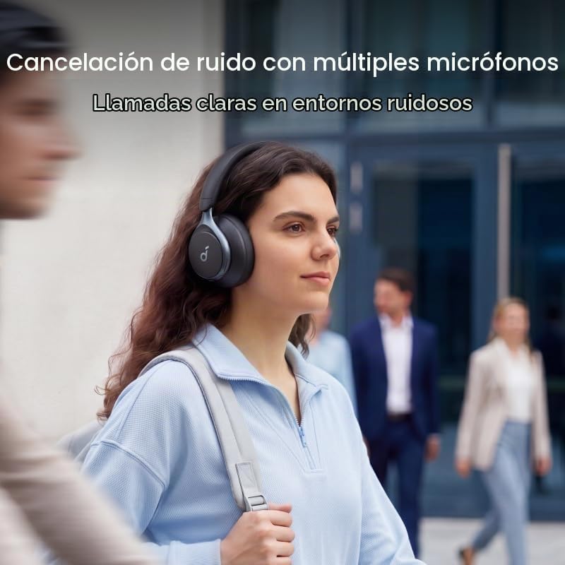 Soundcore by Anker, Space One, auriculares con cancelación activa d...