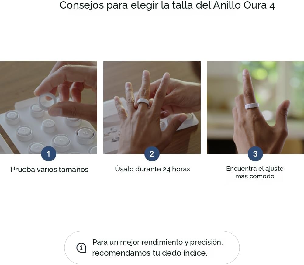 Anillo Oura 4 - Plata - Talla 10 - Mide tu talla antes de comprar