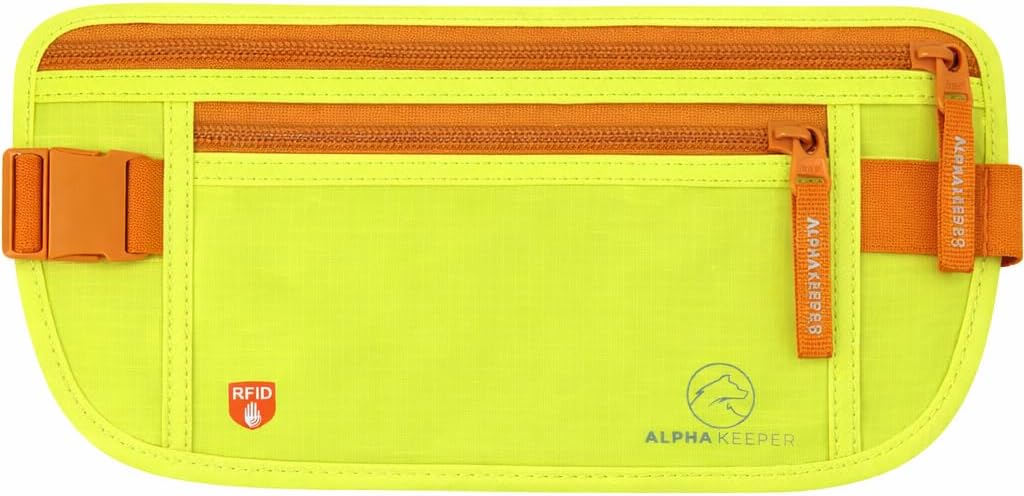 Alpha Keeper Cinturón de dinero para viajes oculto debajo de la rop...