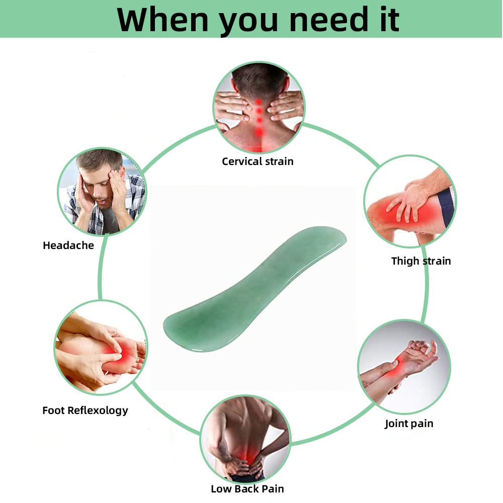 TOP SEWING Gua Sha - Herramientas faciales para masaje de espalda,...