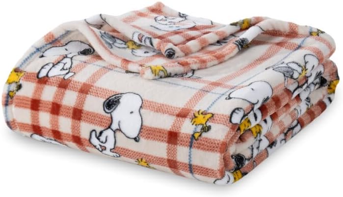 Berkshire Blanket Peanuts® VelvetLoft® - Manta de felpa de Snoopy d...