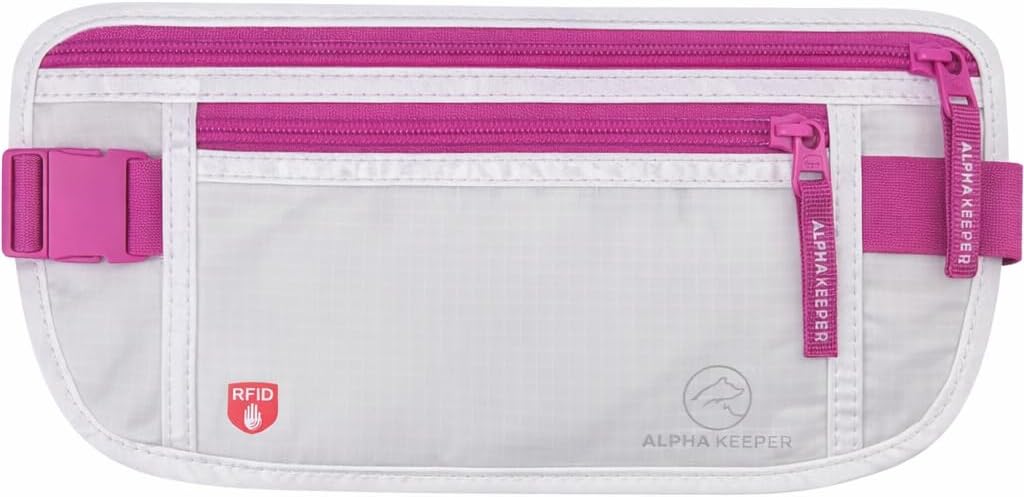 Alpha Keeper Cinturón de dinero para viajes oculto debajo de la rop...