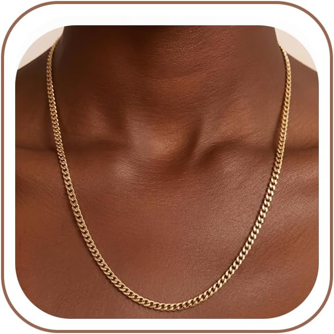 BLThing Collar de cadena de plata de ley S925 para mujer, cadena de...