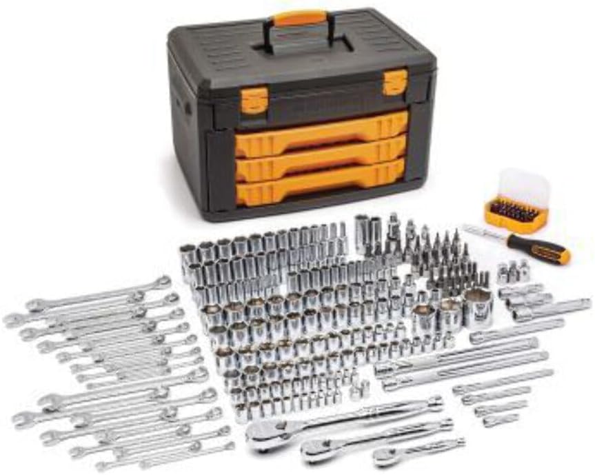 GEARWRENCH 80966 243 Pc. Juego de herramientas mecánicas de 6 punto...