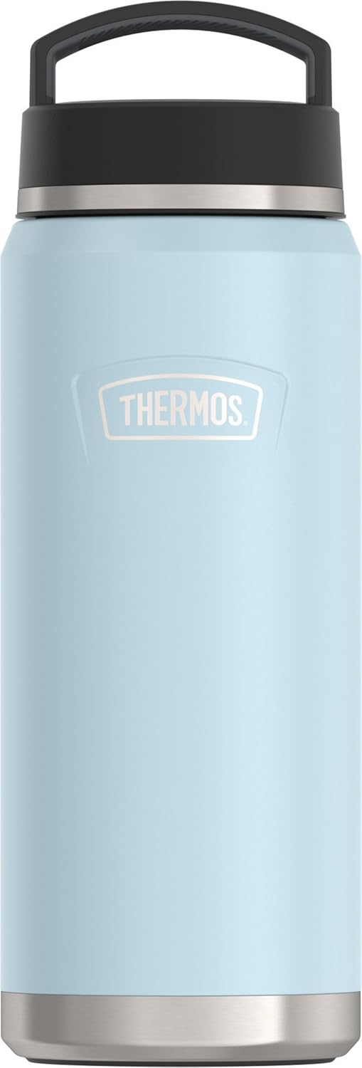 THERMOS Serie ICON Botella de agua de acero inoxidable con tapa de...