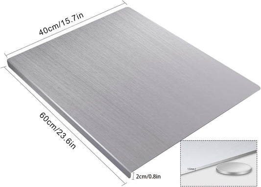 Tabla de cortar para cocina, tabla de cortar de acero inoxidable de...