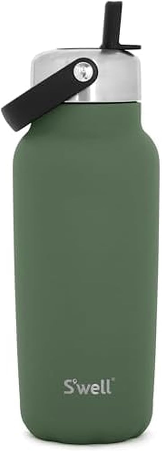S'well Explorer de acero inoxidable reciclado con tapa abatible...