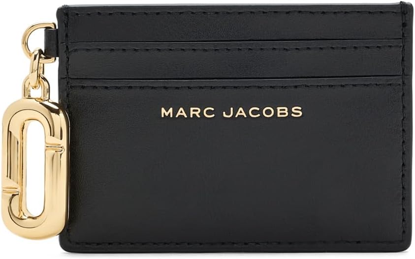 Marc Jacobs Funda para tarjetas Pop J Marc para mujer, color negro,...