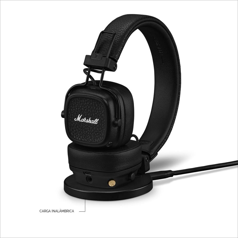 Marshall Major V - Auriculares inalámbricos con Bluetooth para llev...