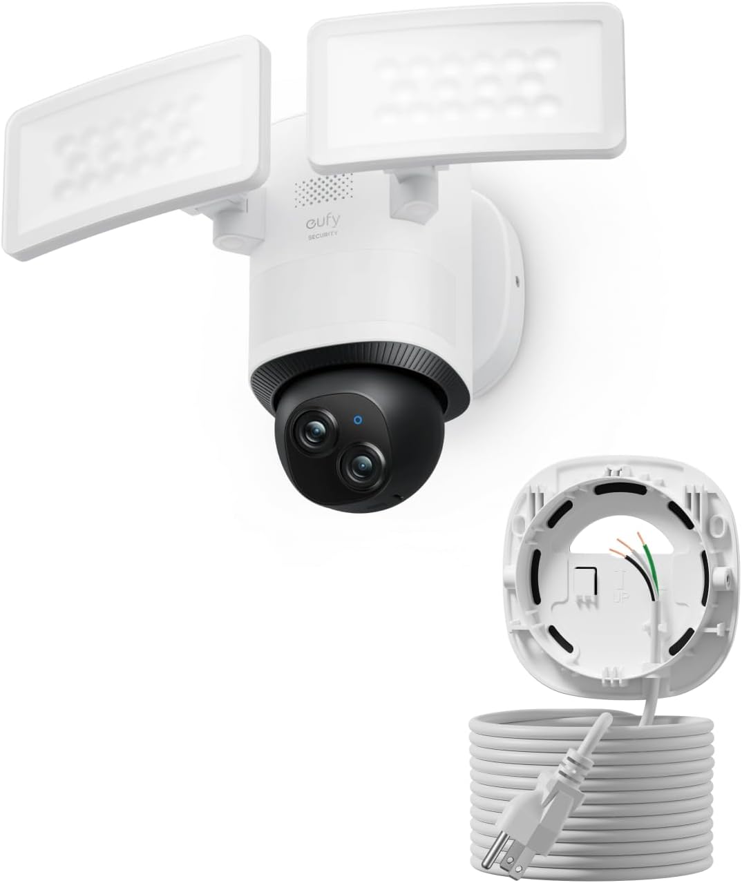 eufy Cámara con reflector E340 con cable de CA, cámara de seguridad...