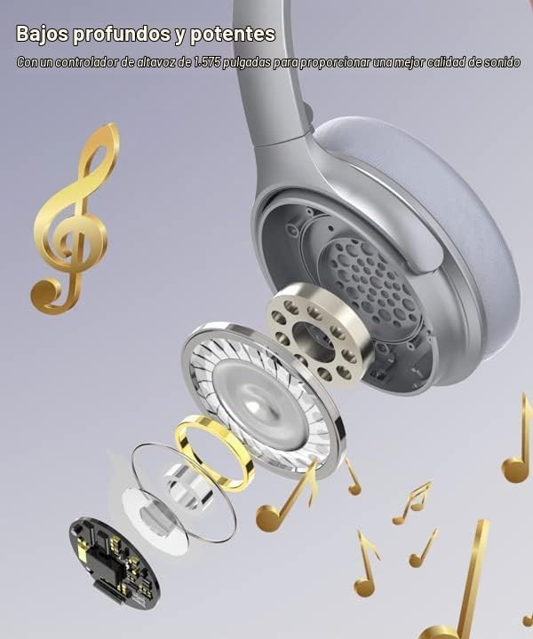 INFURTURE - Auriculares sobre la oreja con cancelación activa de ru...