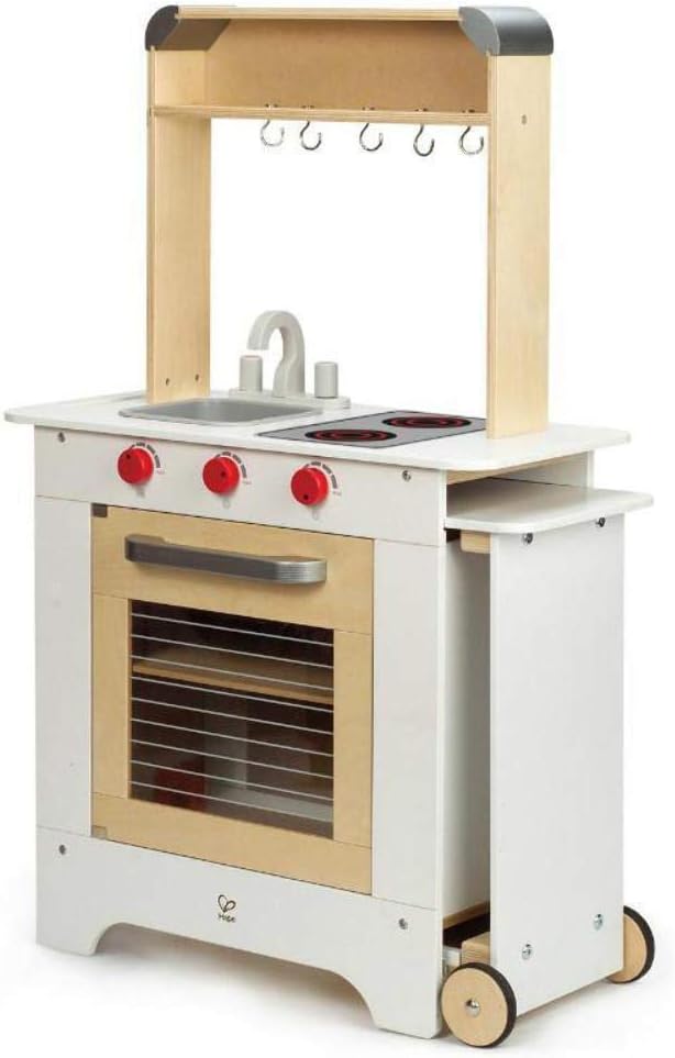 Juego de juguete de cocina Hape Cook n' Serve de madera | Estuf...
