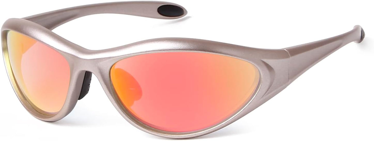 ADE WU Gafas de sol Y2K Rave de moda envolventes gafas de sol depor...