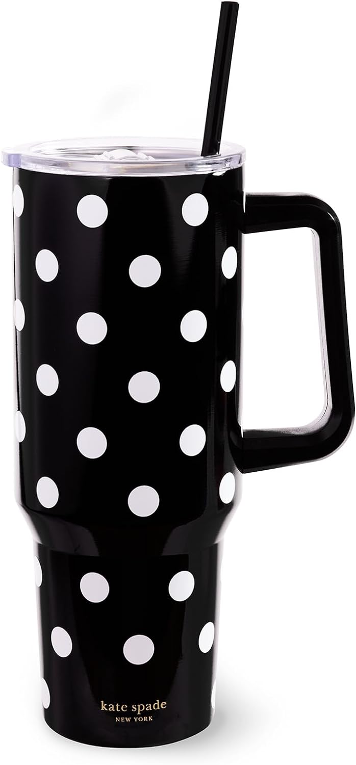 Kate Spade New York - Vaso de 40 onzas con pajilla, color verde | I...