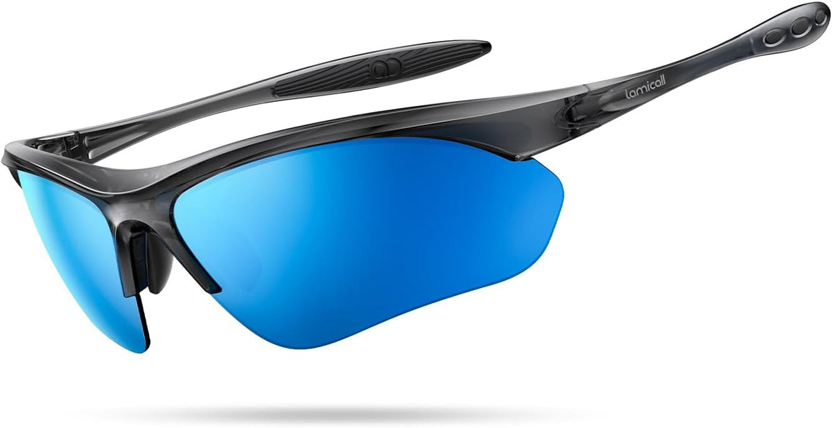 Lamicall Gafas de Sol Deportivas polarizadas de 22 g para Hombres y...