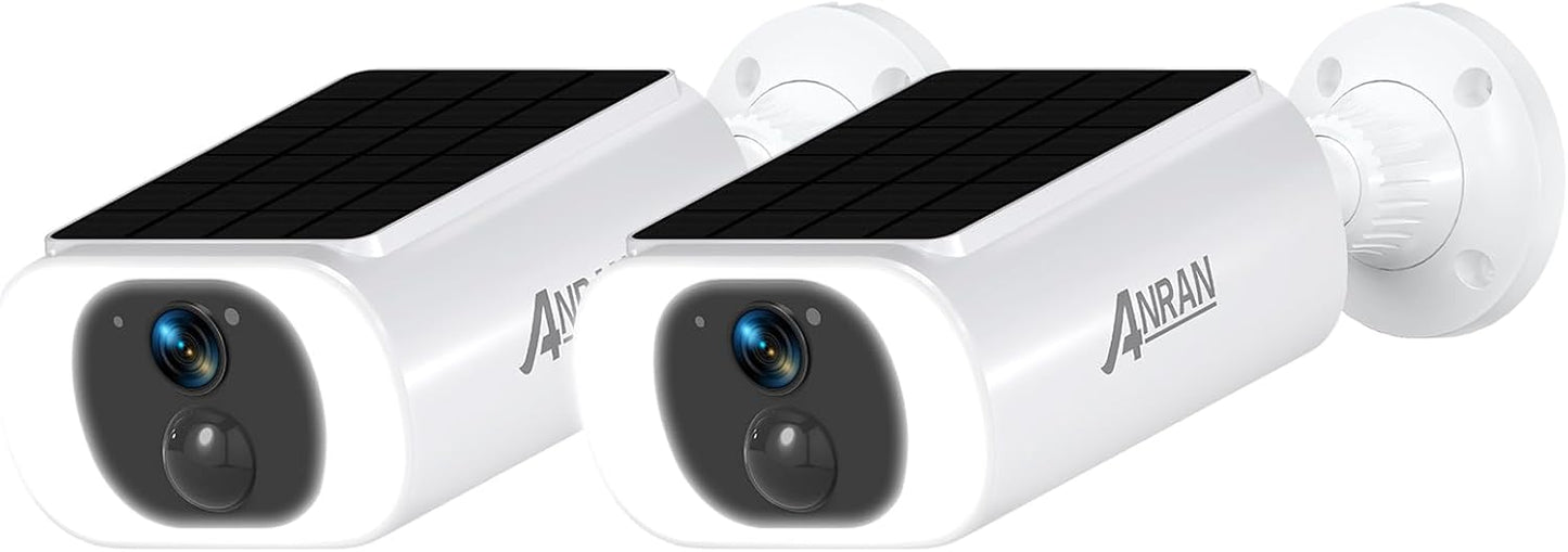 ANRAN Cámara de seguridad solar 2K inalámbrica para exteriores, ali...