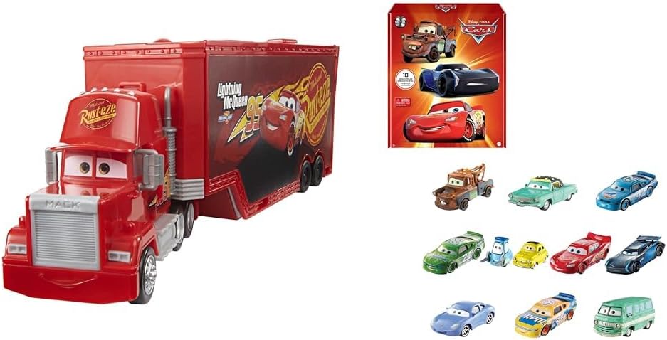 Paquete de Mattel Disney Pixar Cars Transforming Mack, camión de ju...