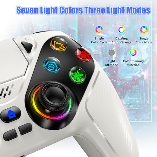 Controlador inalámbrico LED Gamrombo para PS5, compatible con PS5 P...