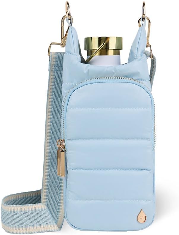 WanderFull HydroBag - Soporte cruzado para botella de agua con bols...