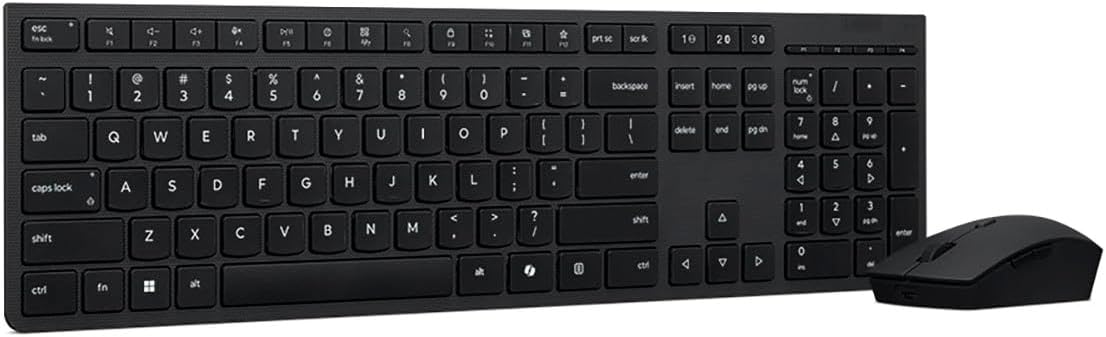 Lenovo Teclado y mouse combinados inalámbricos profesionales recarg...