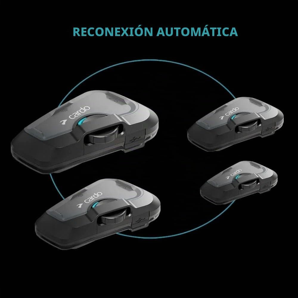 Cardo Systems Freecom 4X - Intercomunicador dual, color negro
