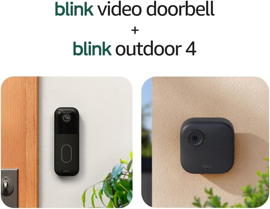 Blink Video Doorbell + Outdoor 4: Cámaras de seguridad inteligentes...
