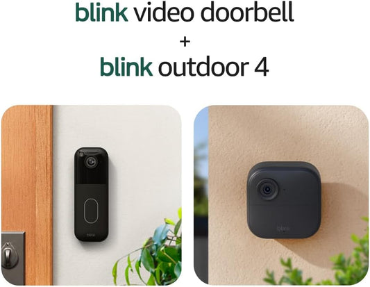 Blink Video Doorbell + Outdoor 4: Cámaras de seguridad inteligentes...
