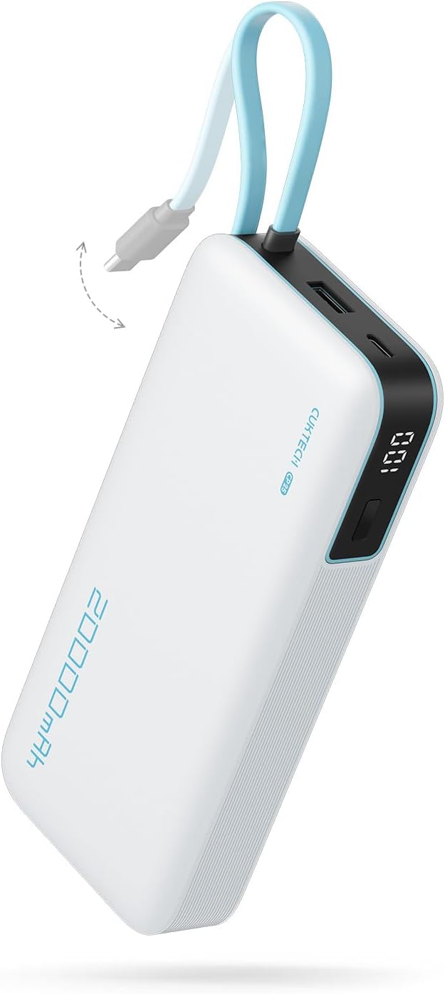 CUKTECH Banco de Energía 20000mAh de 45W, Cargador Portátil de Viaj...